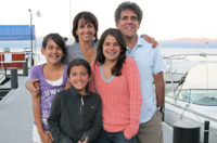 Frank Noto, chief of business affairs, with wife, Roni and daughters Sophia, Lily and Isabel.