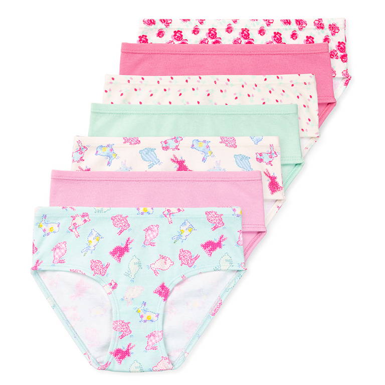Gracie Girls Organic Briefs - Bunny Bloom