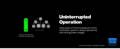 Uninterrupted Operation of enjoying peace of mind knowing automation system is always operational, even during power outages.