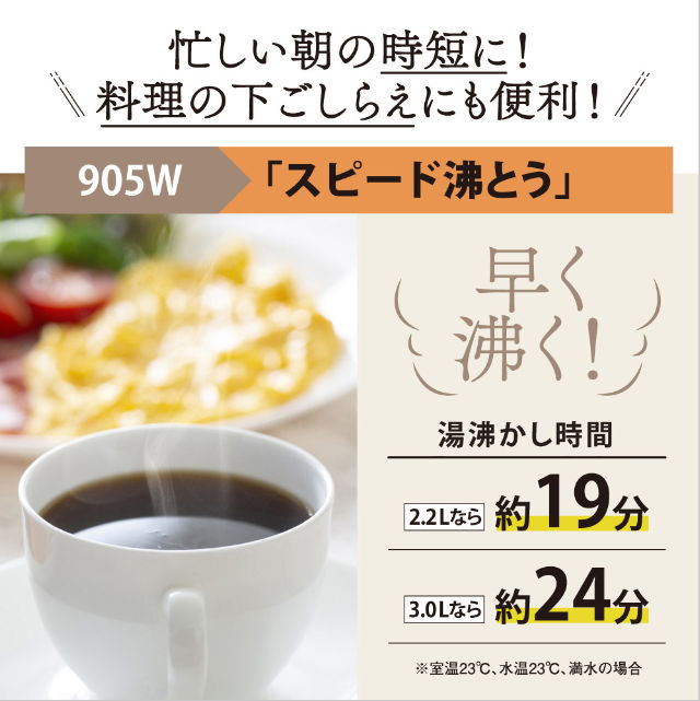 スピード沸とう