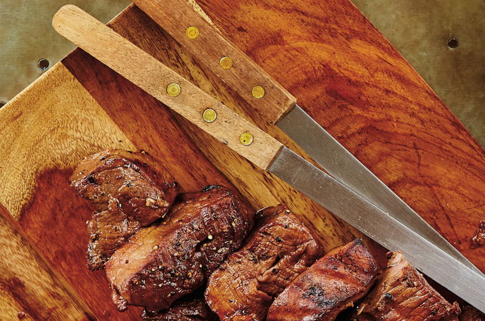 Garlic-Marinated Beef Skewers