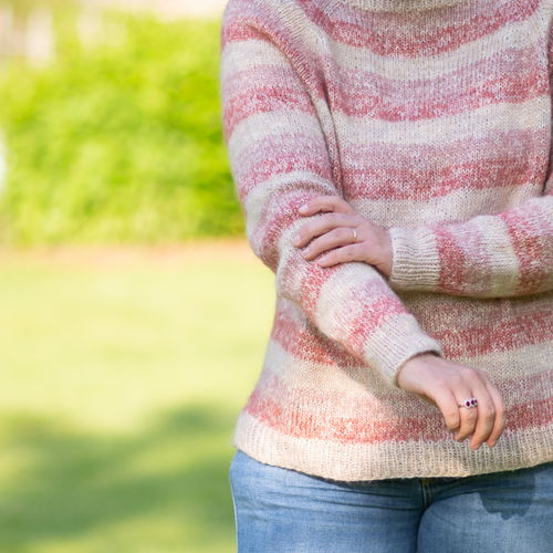 Adriana Raglan Sweater Knitting Pattern