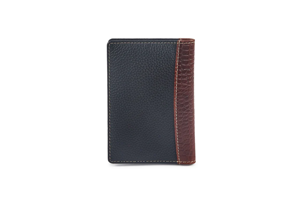 RFID Security Lined Leather Passport Holder Full Grain Cow Hide Leather. Style number: 11017 Hide & Chic