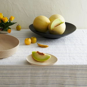 Greta Cobalt Stripe Tablecloth