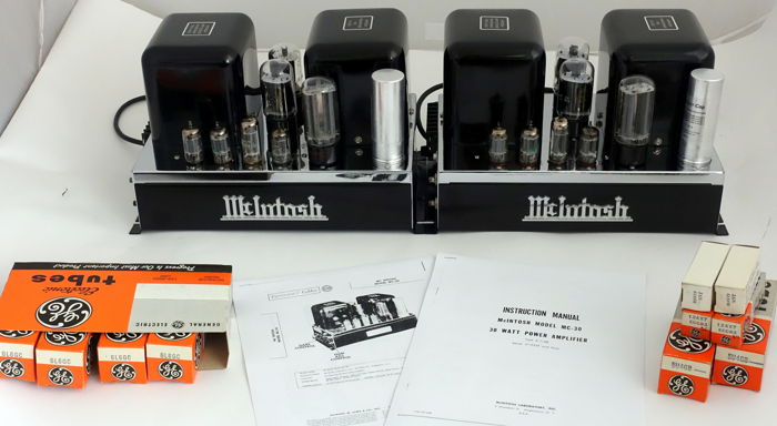 newly restored pair McIntosh mc30 power amplifiers