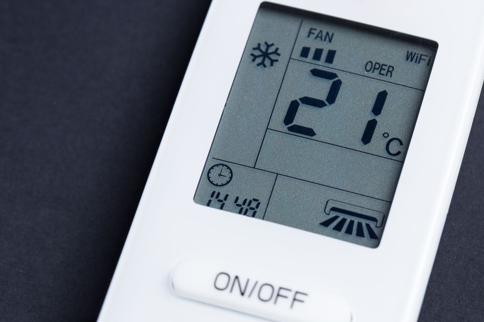 Télécommande de climatiseur à écran ACL
