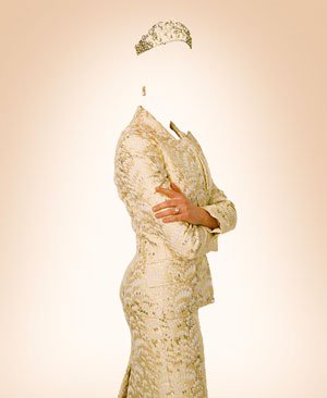 Фотошоп PSD исходник для монтажа - королева с короной