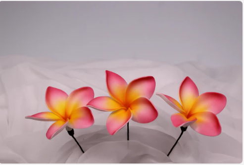 Sunrise Glow Frangipani Real Touch (6 Pack) - Realistic Artificial Flowers - Image 6