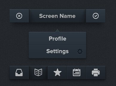 Noise UI Kit - набор темных элементов для сайта