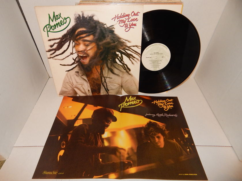 MAX ROMEO Holding Out My Love To You  - Keith Richards Stones & Poster Reggae Shanachie LP