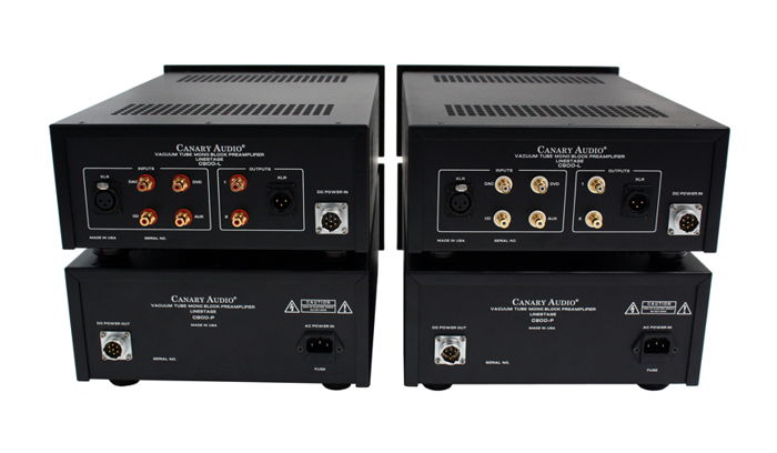 Canary Audio C900 Dual Mono 4 chassis tube preamplifiers