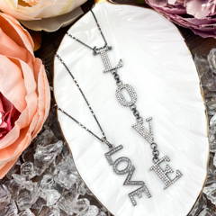 diamond love necklaces