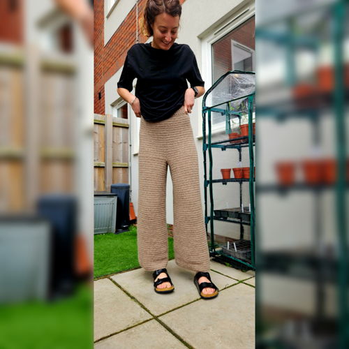 Wide leg pants - crochet pattern