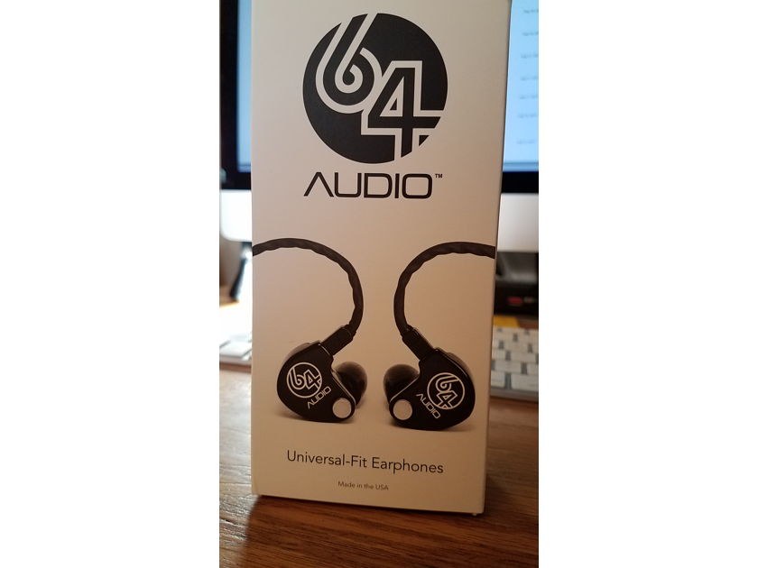 64 Audio U10 universal-fit earphones FREE US SHIPPING