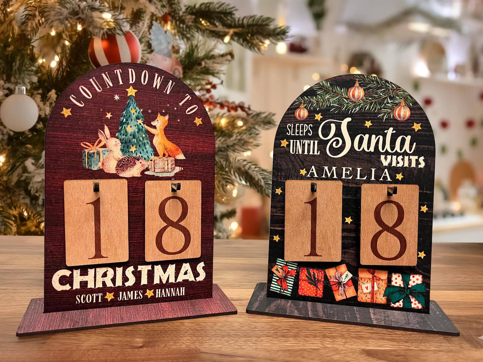 Placas grabadas de cuenta regresiva de Año Nuevo 008