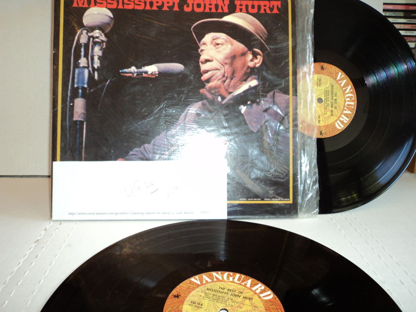 Mississippi John Hurt  - The Best of Mississippi John Hurt 2 lp set 1971 Vanguard 19/20 NM