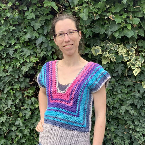 Crocheted summer top Fabienne