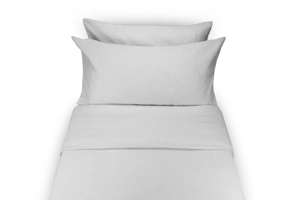 LEVIA Cover in bed Flannel Cotton - Silver