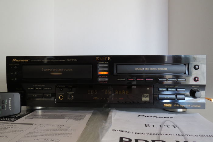 Pioneer Elite PDR-W37 CD Recorder with 3 Disc Changer