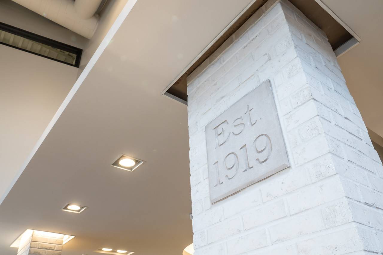 1919 brick pillar from the keystone store