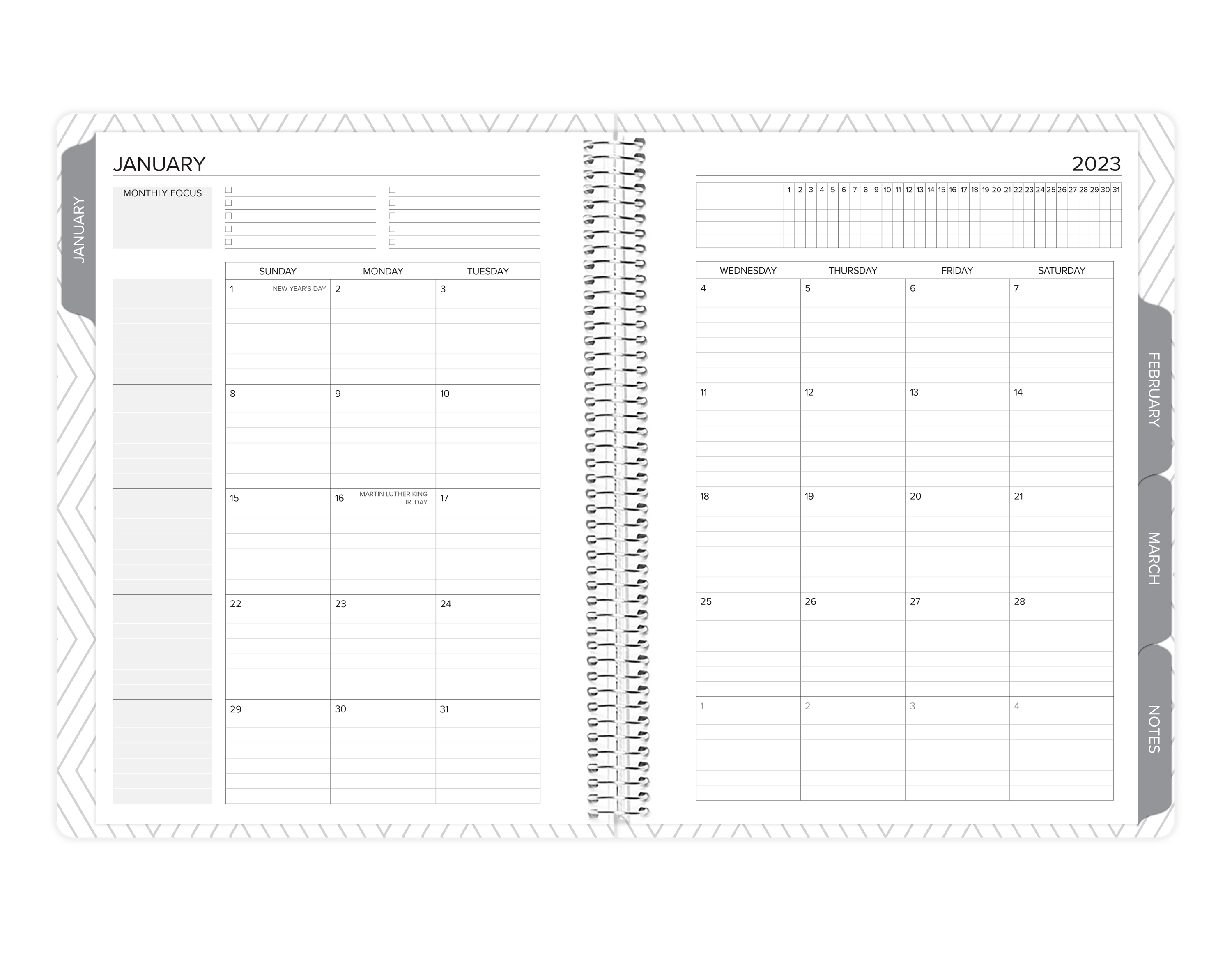 Amplify Planner Monthly Layout Digital Download