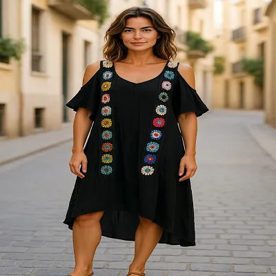 Crochet 3/4 Length Top - Fit up to size 16