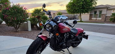 2025 INDIAN SCOUT BOBBER LIMITED + TECH motorcycle for rent near Peoria, AZ
