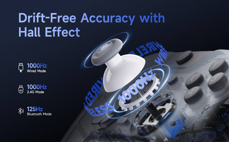 EasySMX X05Pro Game Controller Hall Effect Joysticks