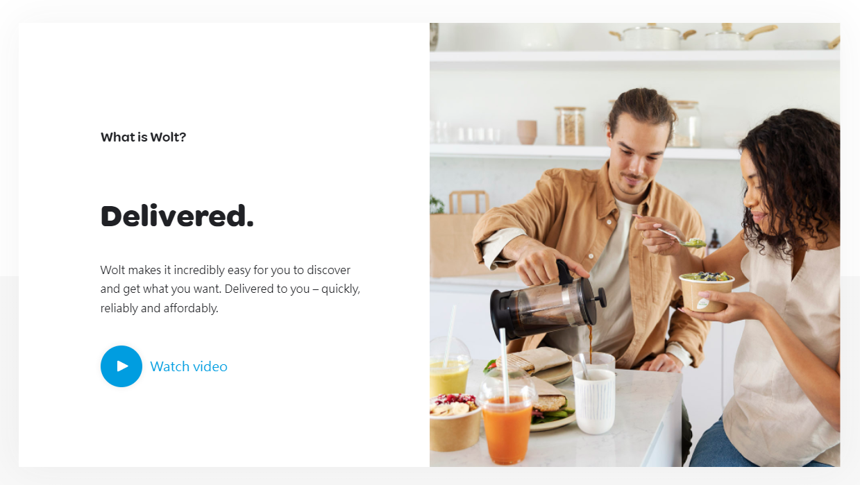 Wolt product / service