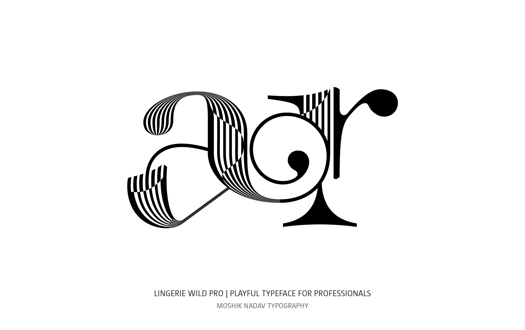 Lingerie Wild Pro Visage X style by Moshik Nadav Typography