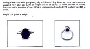 Natural Ruby & Diamond Ring (3.50ct)