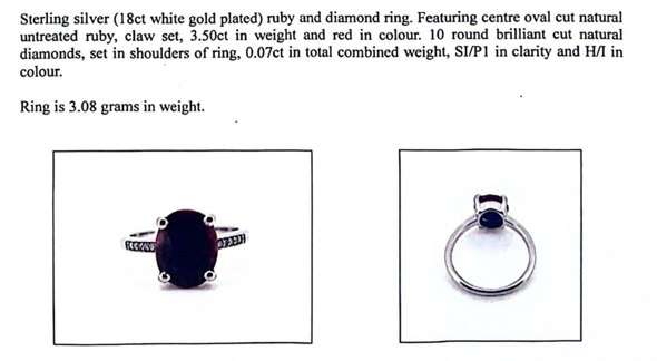 Natural Ruby & Diamond Ring (3.50ct)