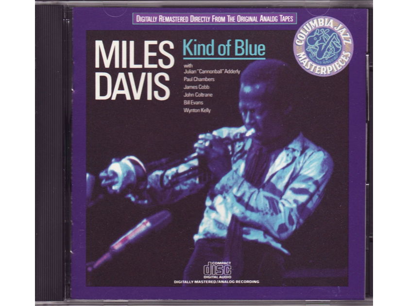 Miles Davis - Kind Of Blue  - Columbia Jazz Masterpieces - Digitally Remastered Directly from the Original Analog Tapes - mint condition