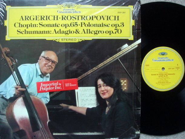 DG / ROSTROPOVICH-ARGERICH, - Chopin Cello Sonata, MINT!