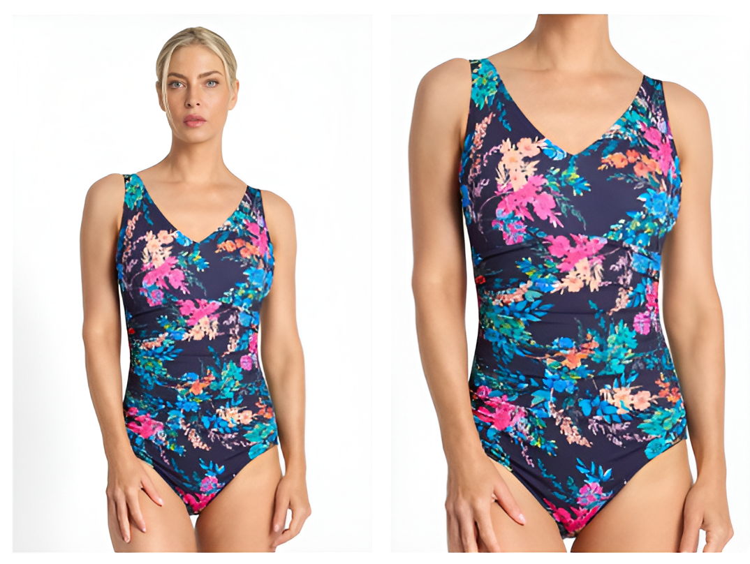 Oz Resort - Jantzen Fresia F/G Multi Ruched One Piece
