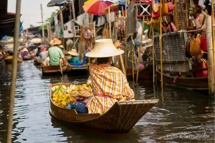 Damnoen Saduak Market and Maeklong Railway Market