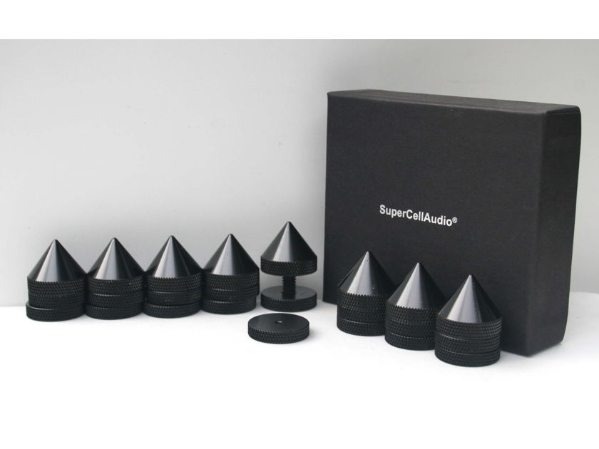 SuperCellAudio ® FSB-2-B-8 Sound Isolation Audio Cones set of 8