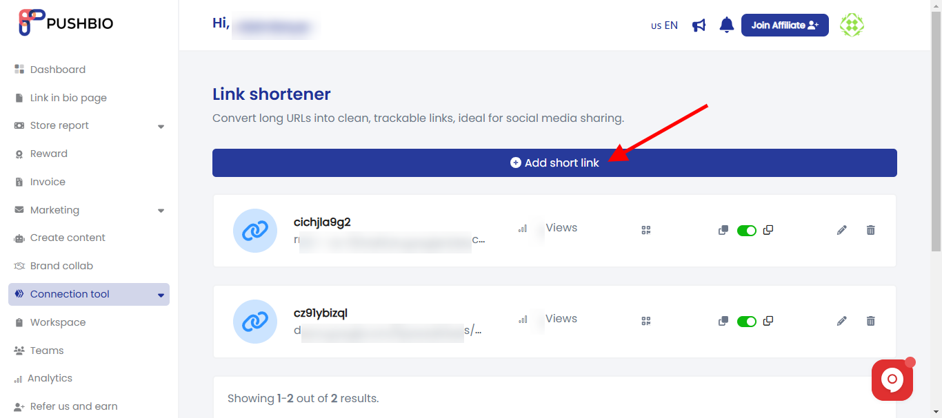 Short Link Example Page How to Create a Short Link