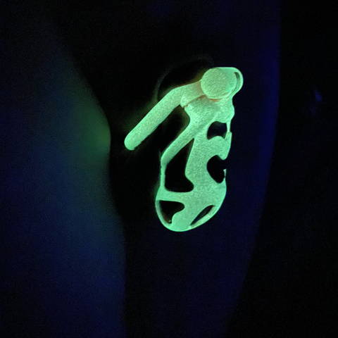 Glow in the Dark Chastity Cage 