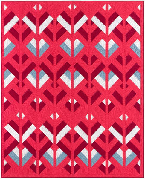 free quilt pattern download! arrowhead by Ariga Wilson uses the 2023 kona color of the year fabric.