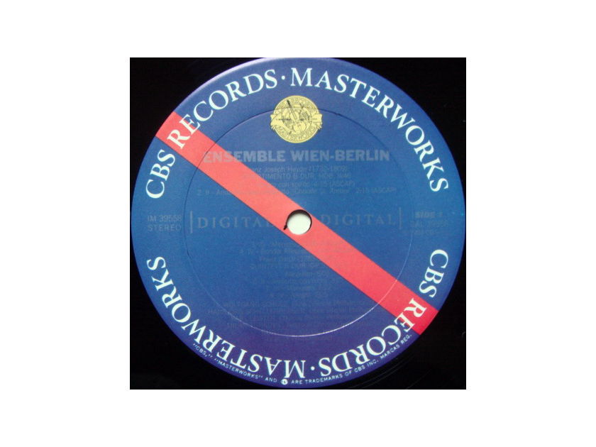 CBS Digital / ENSEMBLE WIEN-BERLIN, - Haydn Divertimento, MINT, Promo Copy!