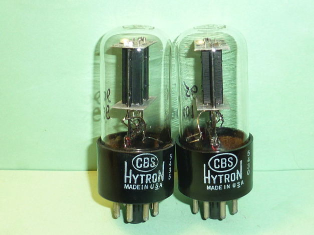 CBS Hytron 6SN7GT Tubes