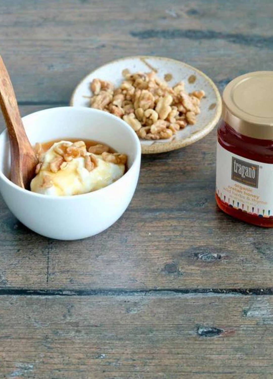 Tragano Honey Crete from Zelos on an ice cream dessert