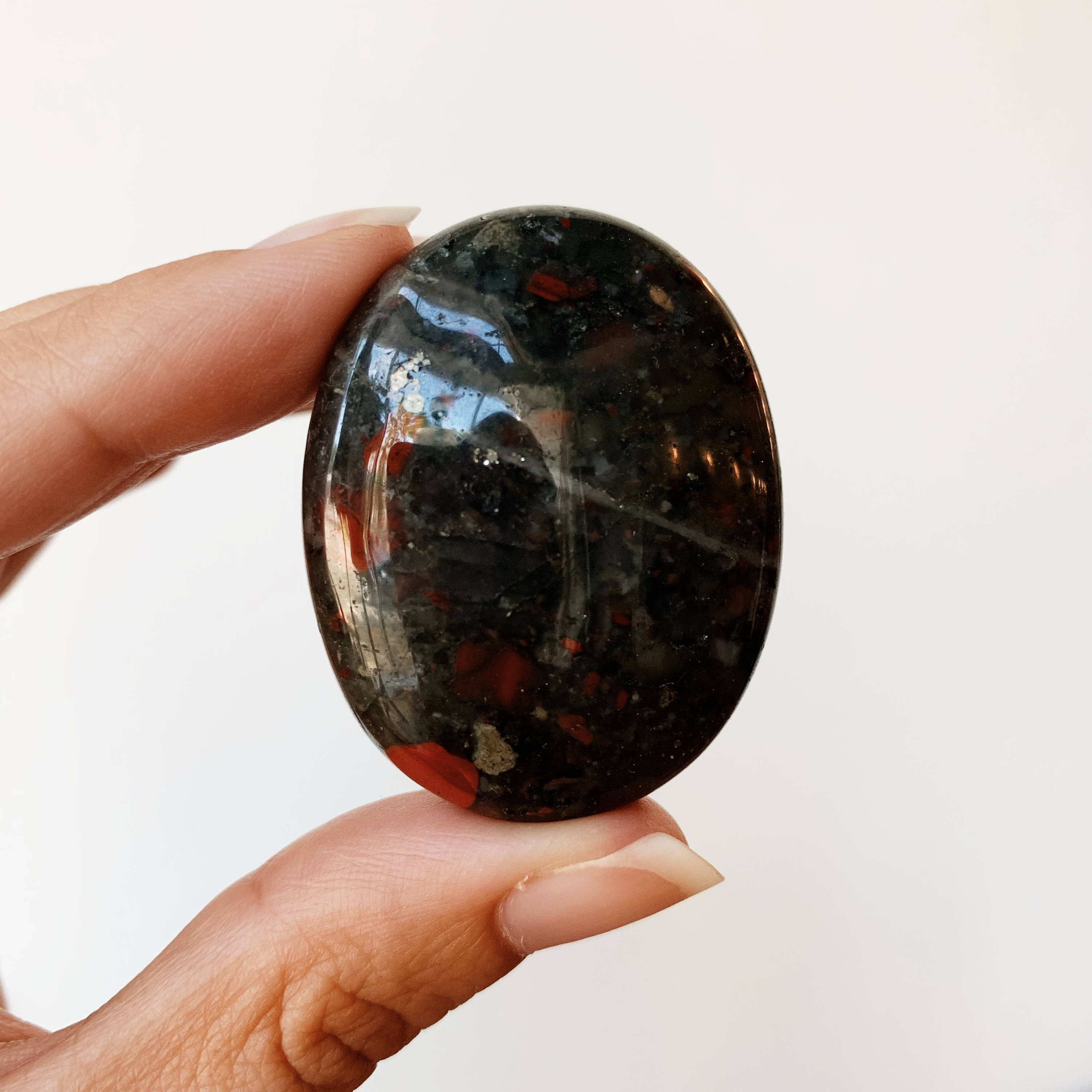 Pisces Crystals: Bloodstone Palmstone
