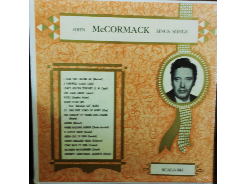 JOHN McCORMACK (FACTORY SEALED CLASSICAL LP)  - JOHN McCORMACK SINGS SONGS  SCALA 843
