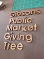 Title letters for custom donor tree
