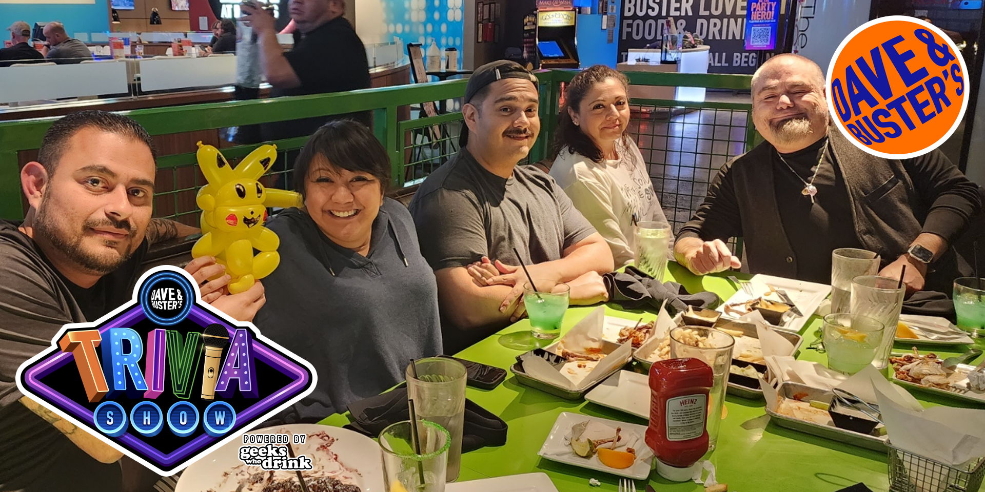 Geeks Who Drink Trivia Night at Dave and Buster's - Overland Park promotional image