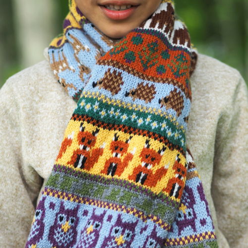 Woodland Critters Scarf