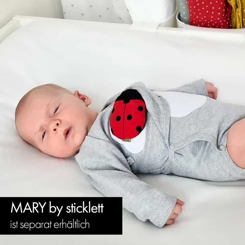 Baby Wickelbody hellgrau-meliert (6-12 Monate)