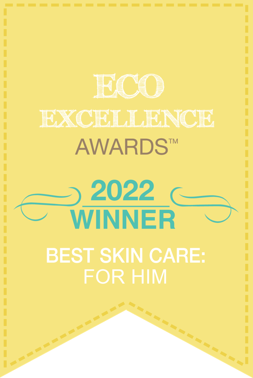 Winner, best skincare for him, bareLUXE - eco excellence awards